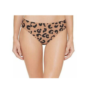 DKNY Women's Animal Print Bikini Bottom Swimsuit Brown Small NWT $58